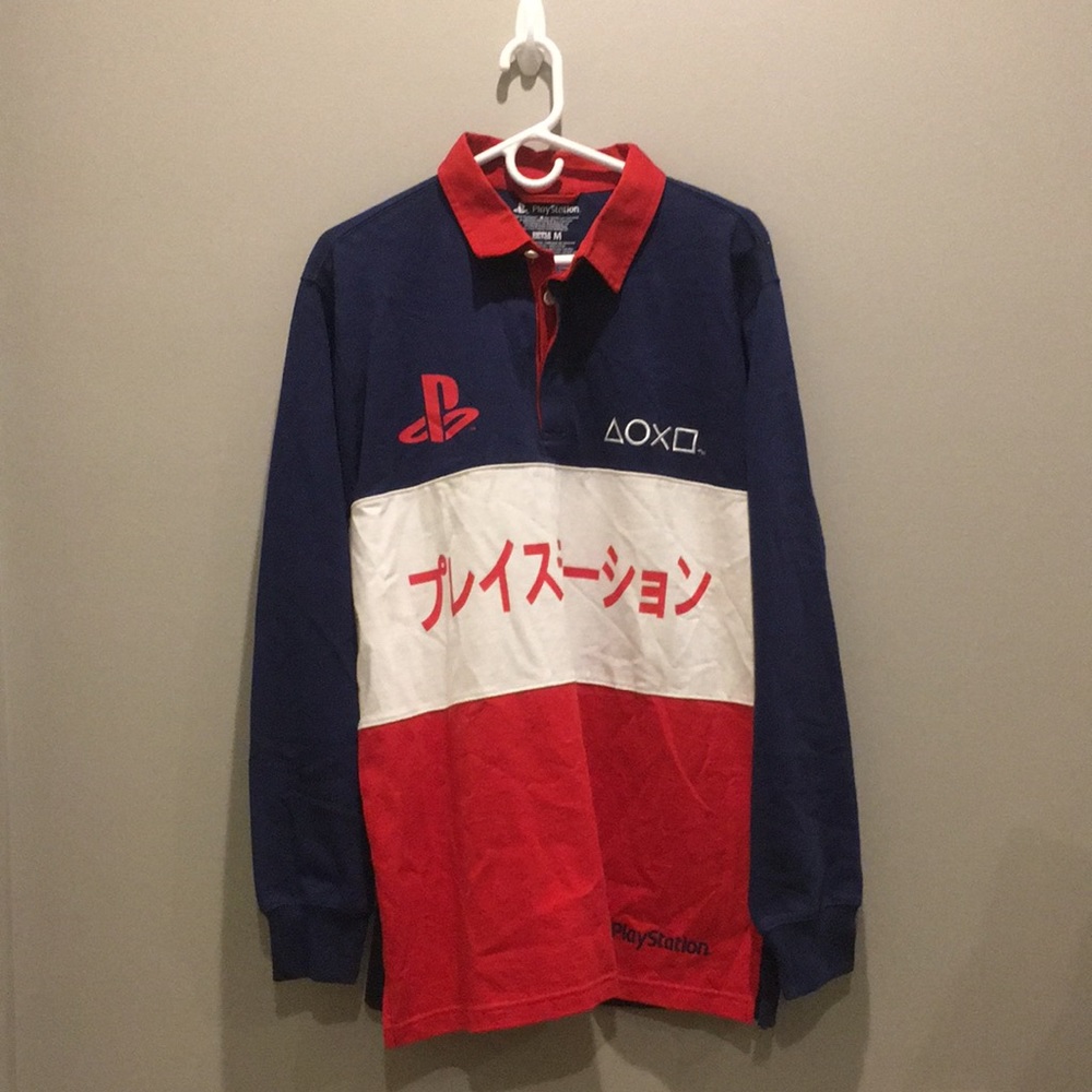 ❗️PlayStation long sleeve polo Japan men’s medium